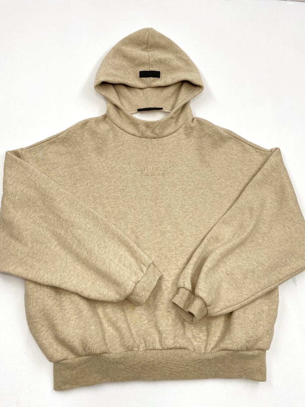 Fear of God Essentials Pullover Hoodie Oatmeal Beige Heather Men's S